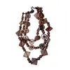 Collar Retro Étnico de Múltiples Capas con Cuentas y Concha de Coco para Mujer Diseño Bohemio de Nicho Cadena Clavicular de Múltiples Capas