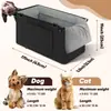 Bolsa de consola central para coche de mascotas directa de fábrica, cama para perro de coche de gran espacio, tela Oxford, resistente a la suciedad, cama de consola central de asiento de seguridad