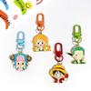 Llavero de One Piece con animación transfronteriza, Luffy, Nami, auriculares de metal, bolso, colgante pequeño, colgante de estudiante, dibujos animados