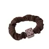 Diadema Casual Nueva Coreana con Estampado de Leopardo para Mujer Goma para Recoger Cola de Caballo Retro Café Cuerda para el Cabello Accesorios Cuadrados para el Cabello