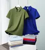 Camisa Polo de Manga Curta com Gola Reversível para Homem, T-shirt de Verão de Marca Tendência, Corte Slim Estilo Coreano, Top Versátil Novo Personalizado da Moda