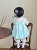 Traje de vestir para niña, falda lencero de primavera para bebé, falda de princesa de estilo extranjero para niña pequeña, conjunto nuevo coreano de dos piezas