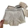 Calzoncillos tipo bóxer de algodón puro cómodos para mujer 10A Antibacterianos, Entrepierna Antibacteriana Extendida y Ensanchada, Ropa Interior Simple sin Costuras para Mujer