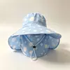 Sombrero de Pescador Rojo de Lunares Dulce y Lindo para Mujer, Protección Solar de Verano, Estilo Retro Francés con Lazo, Ala Ancha, Sombrero de Cubo Adelgazante