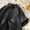 Camisa Jacquard plisada de manga corta para hombre en verano, fina, fresca, moderna, diseño atractivo, chaqueta camisa casual y versátil