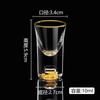 Juego de copas de vino blanco Jinshan con lámina de oro, copa bala, olla para vino con escala creativa para el hogar, cristal sin plomo, juego de vino de alta gama