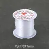 Rollo Grande de Material para Abalorios Hilo Transparente Hilo Hecho a Mano Línea de Pesca de Cristal Hilo de Pesca No Elástico Venta al por Mayor Accesorios para Joyería DIY