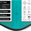 Esterilla de yoga de caucho natural con absorción de impactos antideslizante y silenciosa, esterilla de yoga profesional para fitness, de PU, directa de fábrica transfronteriza