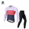 XINTOWN vestuário de ciclismo masculino novo vestuário de ciclismo de manga comprida conjunto de vestuário de ciclismo para primavera e outono