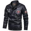 2020 Otoño e Invierno Nueva Chaqueta de Cuero para Hombre Talla Grande Moda Coreana Guapo Suelto PU Chaqueta de Cuero de Motociclista para Hombre