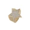 Anillos de Hip-Hop Tendencia Oro Cobre Oro Real Chapado Flor Diamante Hombres Europeos y Americanos Anillos Personalizados Joyería al por Mayor