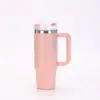 Copo de Carro de Aço Inoxidável 304 de Segunda Geração Transfronteiriço 40oz Copo Isolado de Camada Dupla Copo de Cerveja Gelada com Alça Copo para Gelo