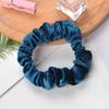 Estilo Coreano Tela de Terciopelo Dorado Anillo para el Cabello Anillo de Intestino de Cerdo Accesorios para el Cabello Transfronterizo Europeo y Americano Simple Versátil Tocado Cuerda para el Cabello Venta al por Mayor Dropshipping