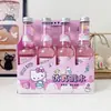 Nuevo Juguete para Aliviar el Estrés Falso de Agua con Forma de Botella de Hello Kitty, Juguete Educativo Infantil de Slime Elástico de Alto Valor