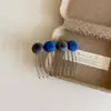 Pasador de Frijol Flockeado Estilo Coreano Peine Invertido en Forma de Corazón Versátil Pinza para el Cabello Pasador de Flequillo de Gama Alta Herramienta de Peinado