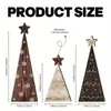 Decoraciones de Navidad Árbol de Navidad de Madera con Puntos de Navidad Decoraciones de Atmósfera Navideña Regalos Creativos Decoraciones para Ventana de Escritorio