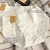 Ropa interior de algodón puro Clase A para mujer, longitud de entrepierna extendida de 16 cm, entrepierna 100% algodón antibacteriano 7A, bragas triangulares blancas para niñas