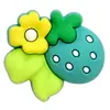Flores Coloridas Adesivos de Borracha Macia 3D Decorações Planas para Capas de Celular Papelaria Acessórios de PVC 3D Acessórios para Joias DIY
