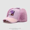 Gorra de Béisbol de Pana para Niños de Otoño e Invierno Transfronteriza Súper Linda Kuromi Protección para Orejas Gorra de Pato al Aire Libre Dibujos Animados Sombrero para Bebé