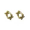 Pendientes de Flor de Cuatro Hojas Doble Cara 2026 Nuevo Estilo Popular Lujo Ligero Gama Alta Exquisitos Pendientes de Circonita Pendientes de Estilo Nicho