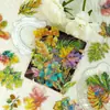 Gran Venta de 30 Hojas de Mascota con Lámina de Oro 3D, Pegatinas Láser Estilo Ins para Decoración de Diario de Plantas, Impermeables