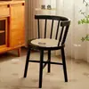 Sillas de Ratán de Alta Calidad, Sillas de Comedor para el Hogar con Respaldo Cómodo, Sillas de Comedor Minimalistas Modernas para Sala de Estar Balcón Madera Maciza Princesa