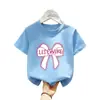 Camiseta de Niña Conjunto de Verano Moderna 2026 Nuevo Estilo para Niños Mayores, Elegante Top de Verano con Cuello Redondo y Manga Corta para Niñas