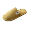 Nuevos Zapatos de Algodón y Lino de Cuatro Estaciones para el Hogar Zapatillas de Algodón para Mujer Parejas Suela Gruesa Antideslizantes Zapatillas de Lino para Primavera y Otoño Venta al por Mayor