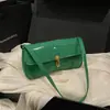 Bolsa de Mão Moderna Estilo Francês 2025 Novo Fecho Moda Retrô Axilar Elegante de Ombro Único para Mulheres Bolsa Quadrada Pequena