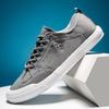 Nuevos Zapatos de Hombre 2026 205129 Zapatos de Tela Transpirables Zapatos sin Cordones para Hombre Zapatos Casuales de Lona de Caña Baja para Hombre con Cordones Delanteros