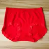 Calcinha Vermelha Feminina de Cintura Alta para o Ano de Nascimento, Sem Costura, Respirável, que Abraça o Quadril, Forro Antibacteriano, Tanga Feminina