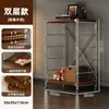 Estante de armazenamento de chão estilo japonês, prateleira de armazenamento multicamadas para sala de estar, cozinha, varanda, estante de armazenamento, pequena prateleira de exibição