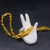Correndo o Jianghu micro-negócio mais vendido colar masculino banhado a ouro torcido imitação de ouro Tuhao joias de ouro corrente de ouro areia 18K