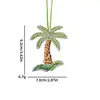 Parche Bordado Hecho a Mano con Cuentas de Árbol de Coco Limón con Correa para Colgar, Colgante para Bolso Pequeño, Accesorios de Pedrería, Adornos para Ropa