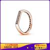 Anillo Pan's S925 Cobre Blanco Hueso de los Deseos Corona de Princesa Romántico Anillo Rueda del Destino Oro Rosa Anillo Pan's