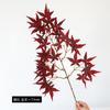Folha de Bordo Simulada Flor Artificial Galho Decoração Outono Paisagem Externa com Folhas de Bordo Projeto Folhas Artificiais de Bordo Garra de Frango Vermelho