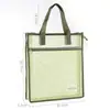 Bolsa de malla especial para exámenes, bolso de un solo hombro, bolso para tutores, bolsa con cremallera, archivador de datos A4, malla transparente, gran capacidad