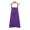 Delantal de cuero floral impermeable a prueba de aceite cintura bolsillo de cocina punto de onda delantal de cuero