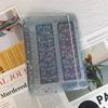 Álbum A5 de Folhas Soltas para Armazenamento de Adesivos 6 Furos Página Interna Tipo Bolso Caderno de Mão Material Papel para Anotações Livro de Coleção de Cartões Grande Capacidade