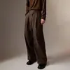 Pantalones Rectos de Color Sólido, Estilo Callejero Americano, Caída Suave, para Hombre, Otoño, Versátiles, Frescos, Resistentes a las Arrugas, que Alargan las Piernas, Largos hasta el Suelo