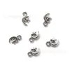 Acessórios DIY de Liga 12x7mm Pingentes de Estrela e Lua para Colares, Pulseiras, Brincos, Correntes de Celular e Peças Decorativas Atacado