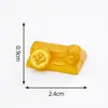 Lingote de Ano Novo para Atrair Riqueza, Boneco de Cavalo Dourado Pequeno, Acessórios Fofos de Decoração DIY, Pequenos Enfeites para Carro e Desktop