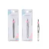 Lmltop Acero Inoxidable Pinza para Cejas Alicates para Cejas Pinza para Cejas Pinzas Pinza para Depilar Vello Boca Oblicua Boca Plana Dos Tipos Venta al por Mayor A011