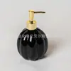 Botella Cerámica Clásica Forma Calabaza Dispensador por Presión, Lujo Accesible y de Aspecto Elevado para Champú, Gel de Ducha, Detergente para Ropa y Loción