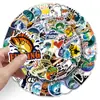 100 adesivos originais de grafite de pesca personalizados transfronteiriços pintados à mão não infratores decorativos para copo d'água, celular, caixa de pesca