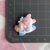 Cohete Luna Nubes Gato Resina Accesorios Horquilla Funda para teléfono móvil Llavero Agujero Zapatos Cabeza Cuerda Accesorios Hecho a mano DY