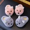 Pantuflas de Algodón para Niños Niños, Otoño e Invierno, Antideslizantes, Dibujos Animados Lindos, Hogar, Engrosadas, Cálidas, Unisex, Pantuflas de Algodón Esponjosas