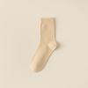 Calcetines Calcetines de Media Caña para Mujer Anti-Pilling Ins Calcetines de Algodón de Moda Estilo Japonés Color Puro Medias para Mujer Primavera y Otoño Calcetines de Confinamiento Desodorante