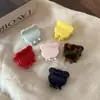 Pinza para el Pelo Pequeña de Osito Lindo Estilo Coreano, Elegante Accesorio Vintage de Acetato para Flequillo