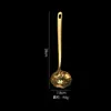 Juego de Cucharones para Sopa de Acero Inoxidable para Hot Pot, Tamaños Grande y Pequeño, Uso Doméstico, Adecuado para Servir Sopa y Gachas, Mango Largo, Anti-quemaduras, Cucharón de Sopa Engrosado